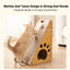 Triangle Cat Scratch Board Felt Claw Pad Vertical Nest Durable All Season Use