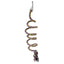 Bird Climbing Rope Toy Cotton Spiral Ladder Parrot Cage Hanging Swing Pet Toy - Colourful