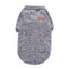 L Size Cute Pet Dog Warm Jumper Sweater Clothes Cat Knitted Coat Winter - Grey