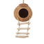 Lanyard Birdhouse Parrot Coconut Nest Bed Hanging Bird Cage for Small Birds - Stairs type