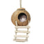Lanyard Birdhouse Parrot Coconut Nest Bed Hanging Bird Cage for Small Birds - Stairs type