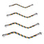 U Shaped Parrot Cotton Rope Climbing Toy Perch Stand for Bird Cage - 100cm