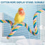 U Shaped Parrot Cotton Rope Climbing Toy Perch Stand for Bird Cage - 100cm