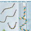 U Shaped Parrot Cotton Rope Climbing Toy Perch Stand for Bird Cage - 120cm