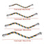 U Shaped Parrot Cotton Rope Climbing Toy Perch Stand for Bird Cage - 60cm