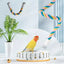 U Shaped Parrot Cotton Rope Climbing Toy Perch Stand for Bird Cage - 60cm