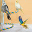 U Shaped Parrot Cotton Rope Climbing Toy Perch Stand for Bird Cage - 80cm