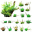 Aquarium Landscaping Decoration Artificial Wood and Plants Fish Tank Ornament - CM3302-Green