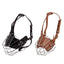 Anti Bite Anti Bark Dog Muzzle Mouthguard Adjustable for Small Medium Large Dogs - Brown-M