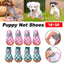 4pcs Breathable Mesh Dog Shoes Small Pets Puppy Paw Protection Summer Boots - Pink-2