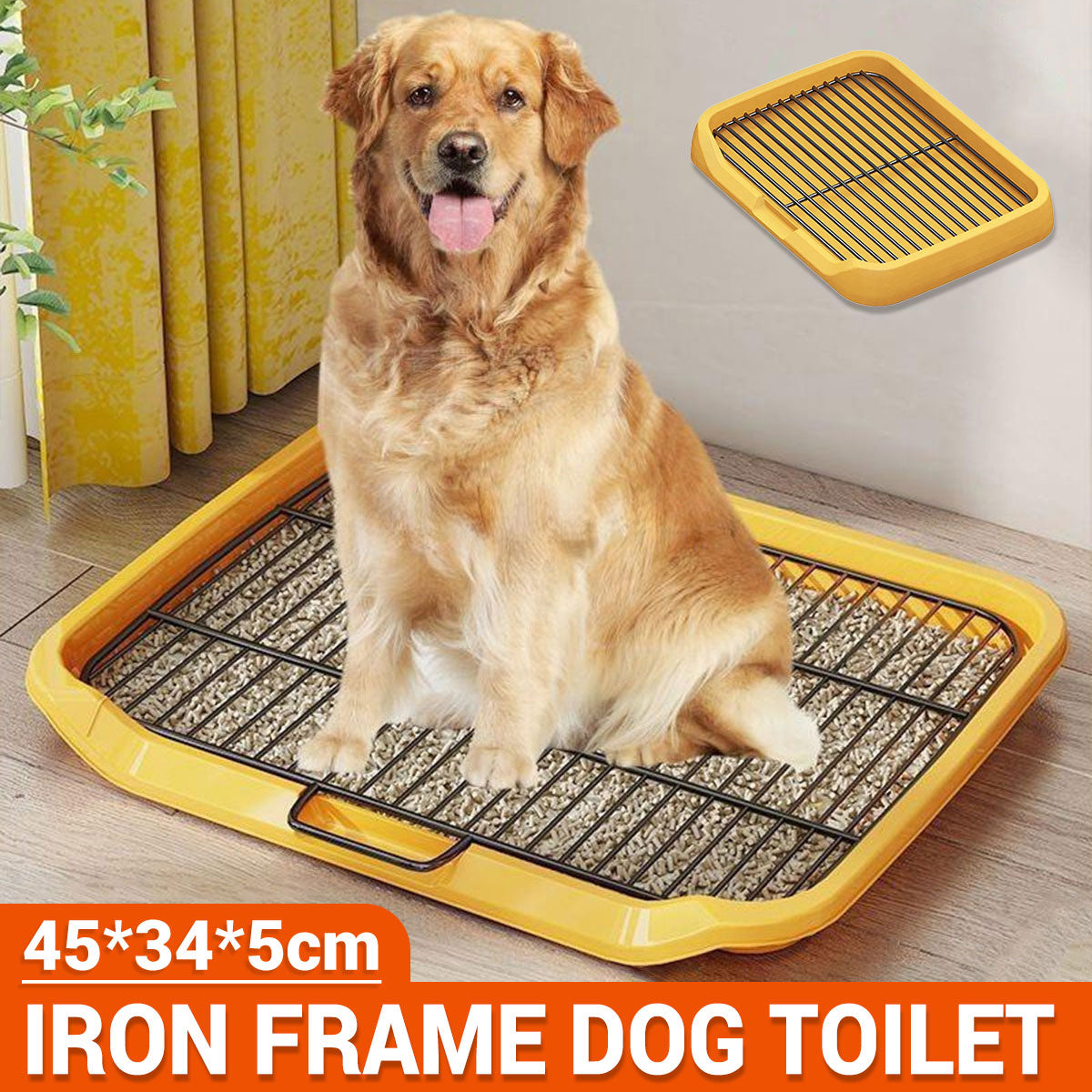 Pet Training Pad Dog Potty Toilet Large Size Portable With Tray Mat For Indoor