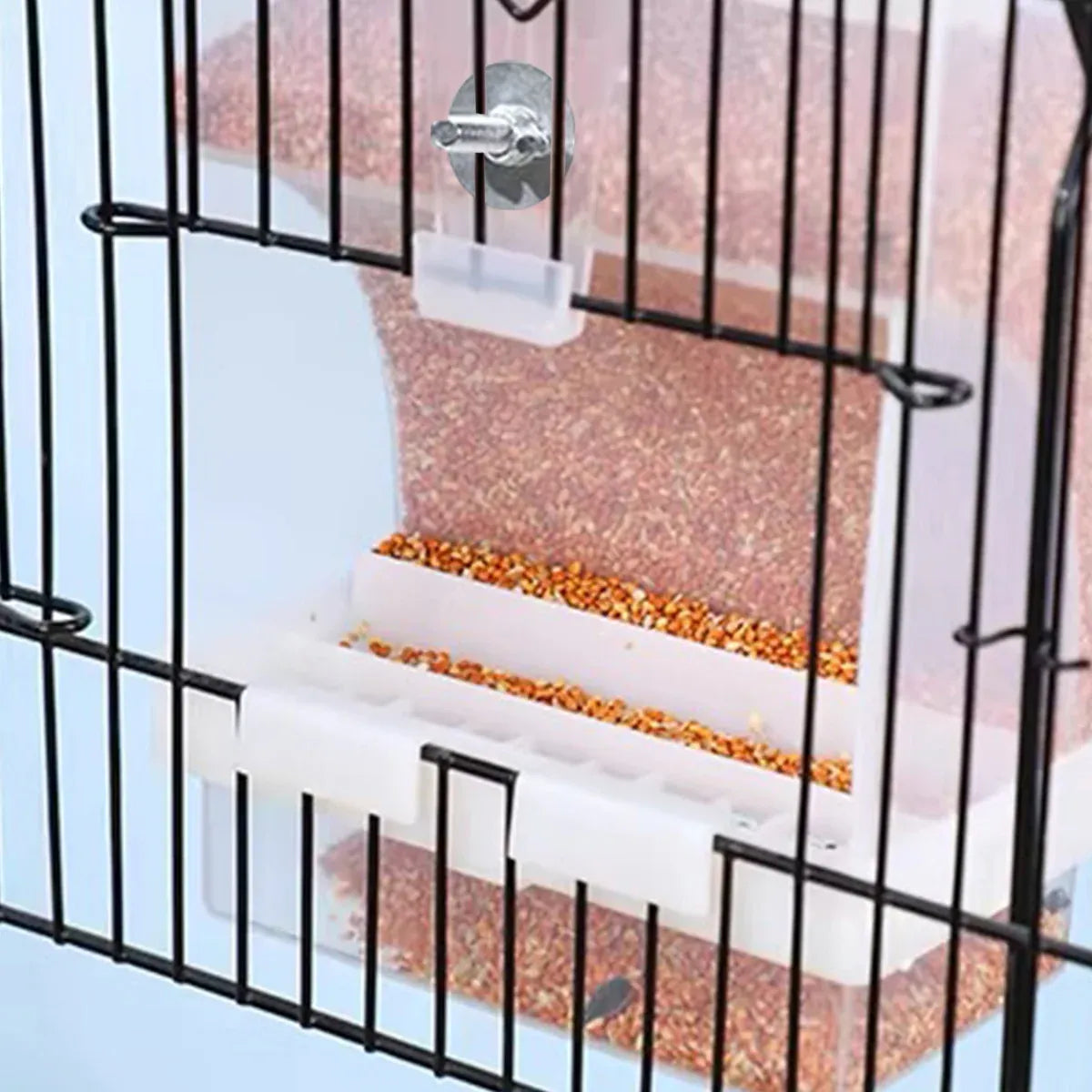 1 pc Automatic Bird Feeder Bird Feeder Cage Accessories Automatic Feed Cage - 520g