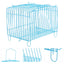 Small Bird Transport Collapsible Cage Travel Pet Carrier Portable Folding Cage - L