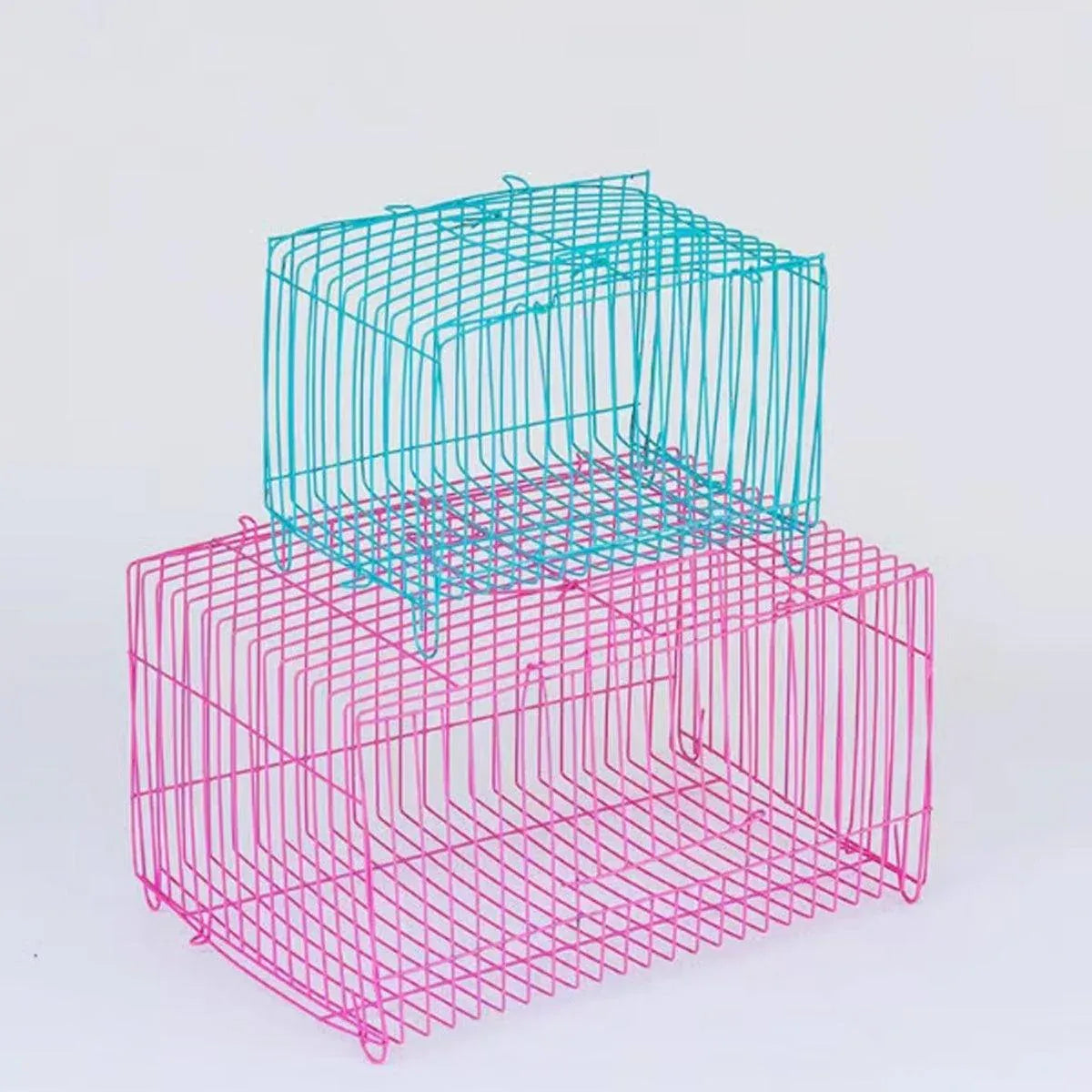 Small Bird Transport Collapsible Cage Travel Pet Carrier Portable Folding Cage - S