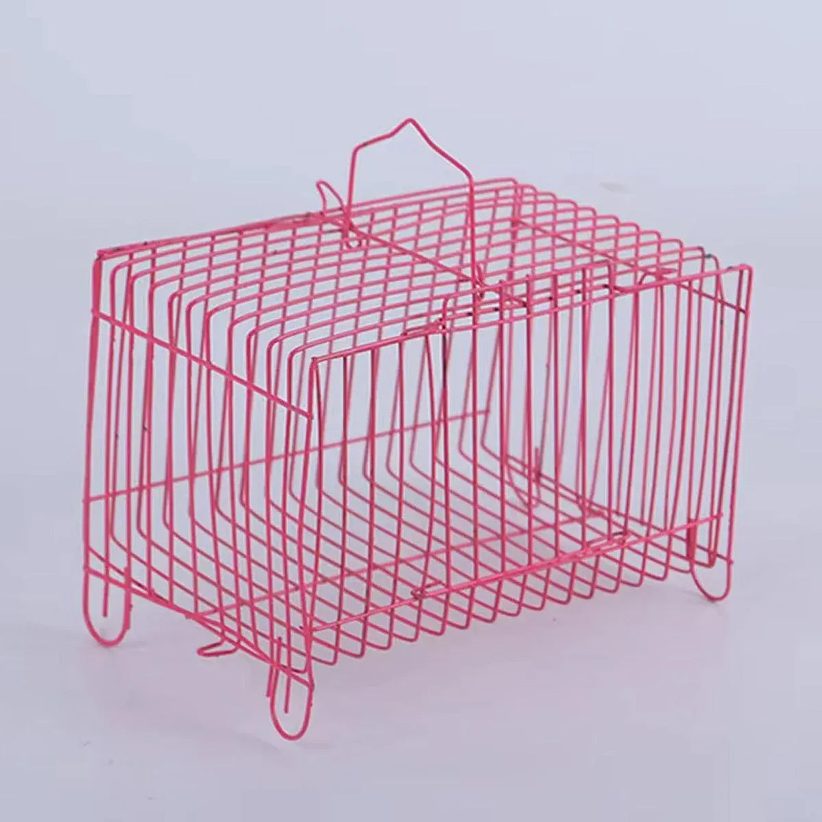 Small Bird Transport Collapsible Cage Travel Pet Carrier Portable Folding Cage - S