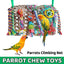 Parrot Gnawing Toys Woven Grass Nets Colourful Chewing Bird Cage Play