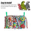 Parrot Gnawing Toys Woven Grass Nets Colourful Chewing Bird Cage Play