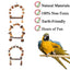 Parrot Chew Toy For Training Climbing Grinding Teeth Relief Durable Bird Toy - Pine Cones
