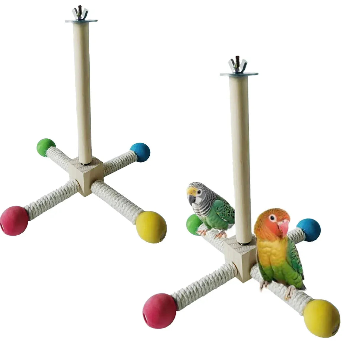 Parrot Toy Rotating Station Stand for Parrots Cockatiel Bird For Small Birds