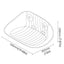 Cat Hammock Bed Glass Hanging Basket Clear Pet Nest Elevated Sleeping Bed - White