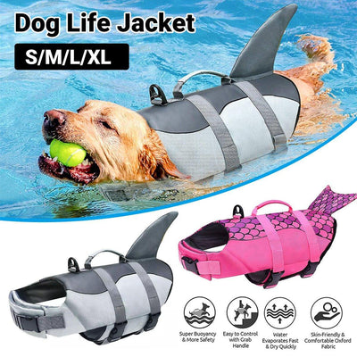 Pet Life Jacket Dog Swim Vest Outdoor Water Gear for Summer Swimming Activities - Pink XL