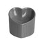 Love Shape Slanted Cat Bowl Ceramic Pet Bowl for Cats Food Water Feeding Dish - Dark Green