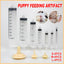 Kitten Puppy Pet Feeding Syringe Feeder Cat Dog Nursing Bottle with Pacifier - L-4PCS