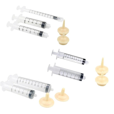 Kitten Puppy Pet Feeding Syringe Feeder Cat Dog Nursing Bottle with Pacifier - L-4PCS