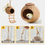 Natural Coconut Bird Nest Cage Pet Parrot Parakeet Safe Hut Feeder Shell Home - Rope type