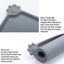 Silicone Pet Mat Spill-Proof Easy to Clean Mat for Pets Dog Food Placemat - 55x38cm