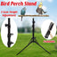 1-Piece Height-Adjustable Bird Perch Stand with Tripod Base