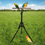 1-Piece Height-Adjustable Bird Perch Stand with Tripod Base
