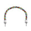 Parrot Rope Perch Colourful Bird Cage Toy Cotton Bungee Swing for Pet Birds - 105CM