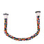 Parrot Rope Perch Colourful Bird Cage Toy Cotton Bungee Swing for Pet Birds - 105CM