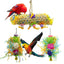 3PCS Bird Parrot Shredding Toys Chewing Foraging Hanging Cage Shredder Bell Toys