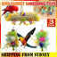 3PCS Bird Parrot Shredding Toys Chewing Foraging Hanging Cage Shredder Bell Toys