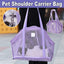 Escape Proof Pet Carrier Mesh Shoulder Bag Small Pet Travel Secure Strap Use