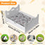 Wooden Cat Bed White Wooden Cat Bed Pet Cat and Dog Bed Comfortable Durable