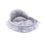 Princess Pet Kennel Soft Comfortable Cat and Dog Bed House for Small Pets - Grey