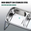 Cat Food Bowl Set Double Tilted Stainless Steel Pet Feeding Bowl Non Slip Stand