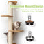 Stainless Steel Pet Bowl Hanging Cat Food Water Bowl Durable for Dogs and Cats - Black-14cm
