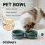 Ceramic Pet Bowl Cat Food Bowl Dog Bowl Drinking Bowl Pet Water Food Dish - Grey