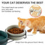 Ceramic Pet Bowl Cat Food Bowl Dog Bowl Drinking Bowl Pet Water Food Dish - Grey