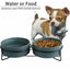 Ceramic Pet Bowl Cat Food Bowl Dog Bowl Drinking Bowl Pet Water Food Dish - Grey