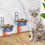 Stainless Steel Pet Bowl Hanging Cat Food Water Bowl Durable for Dogs and Cats - Red-12cm