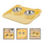 Double Pet Feeding Bowl Set Tilted Raised Anti Spill Dog Cat Food Water