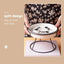 Ceramic Cat Bowl Slow Feeder Pet Food Tray for Cats and Dogs Non Slip Design - Yellow Bowl-White Tray Rack