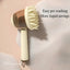 Pet Bath Brush Dog Massage Brush Press to Dispense Liquid Pet Grooming Tools - Beige