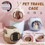 Dog and Cat Carrier Large Space Removable Sunroof Air Carrier for Pet Travel - Blue