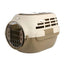 Dog and Cat Carrier Large Space Removable Sunroof Air Carrier for Pet Travel - Brown